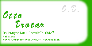 otto drotar business card